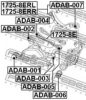 FEBEST ADAB-002 Control Arm-/Trailing Arm Bush